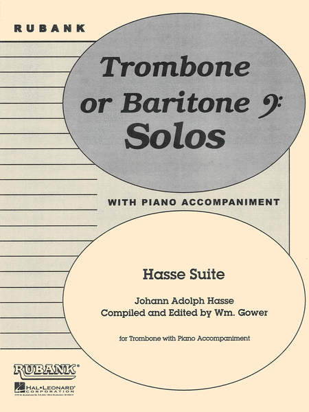 Hasse Suite - Trombone Or Baritone (B.C.) Solos With Piano