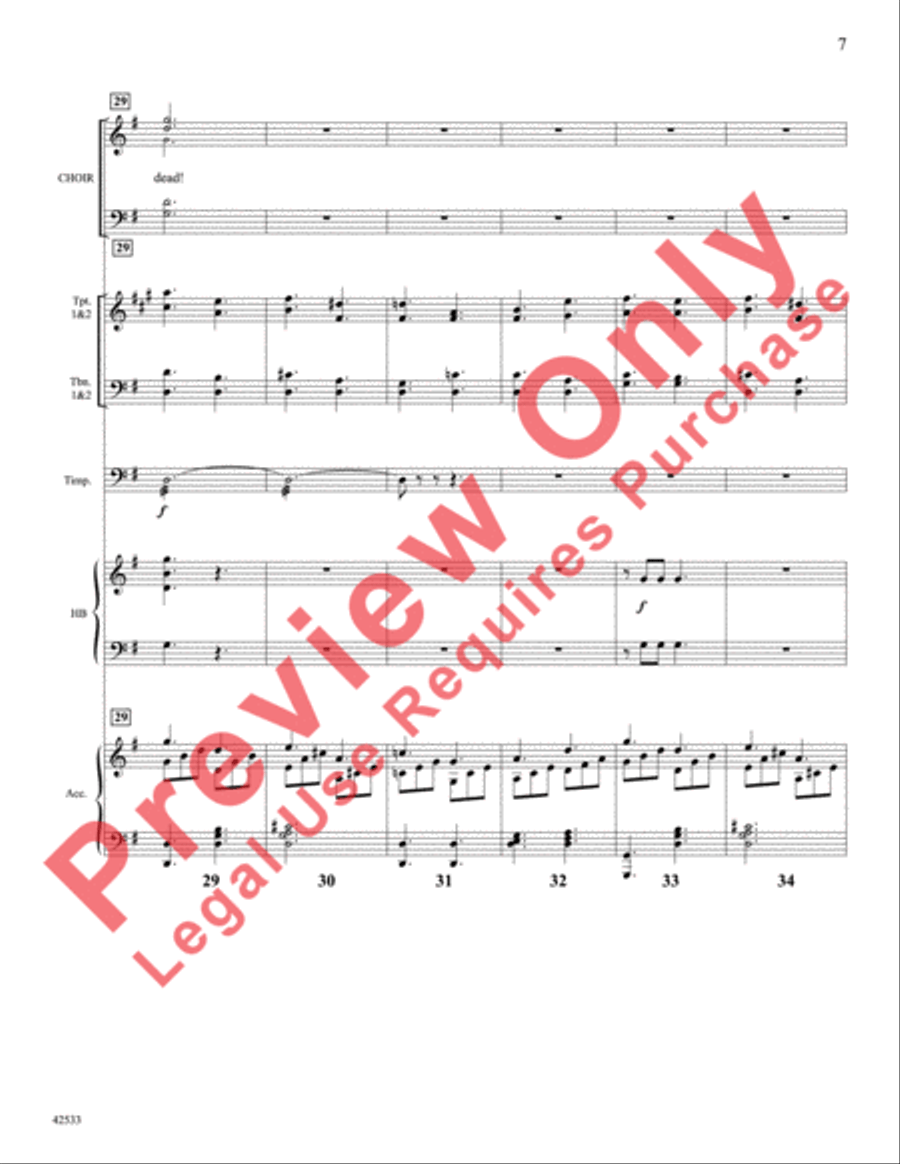 Fanfare and Canticle for Easter Day Choir scores gallery preview page 8
