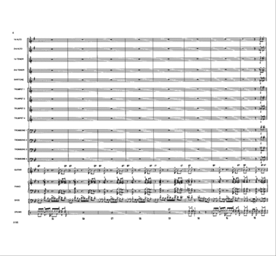 Touchin' All The Basses Jazz Ensemble scores gallery preview page 5