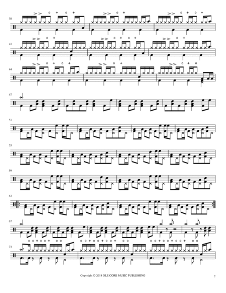 High Water Drum Set scores gallery preview page 2