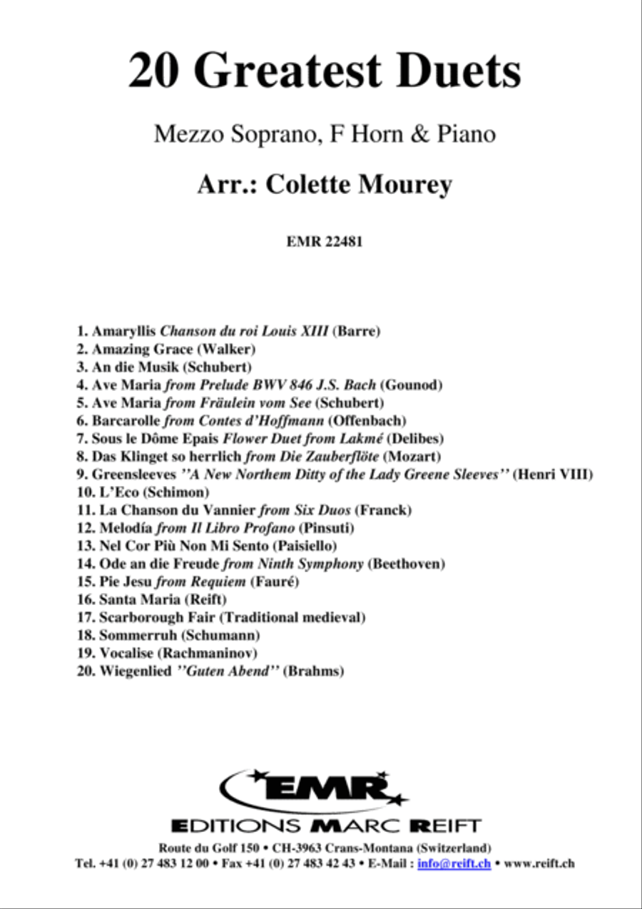20 Greatest Duets Mezzo-Soprano Voice scores gallery preview page 2