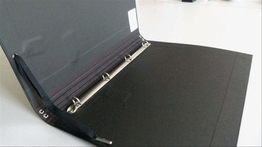 Choral Folder with 4-hole ring binding elastic band and handstrap Choir scores gallery preview page 1