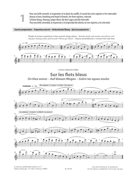 25 Etudes Specifiques Pour La Flute Traversiere (3e) (texte Francais, Anglai