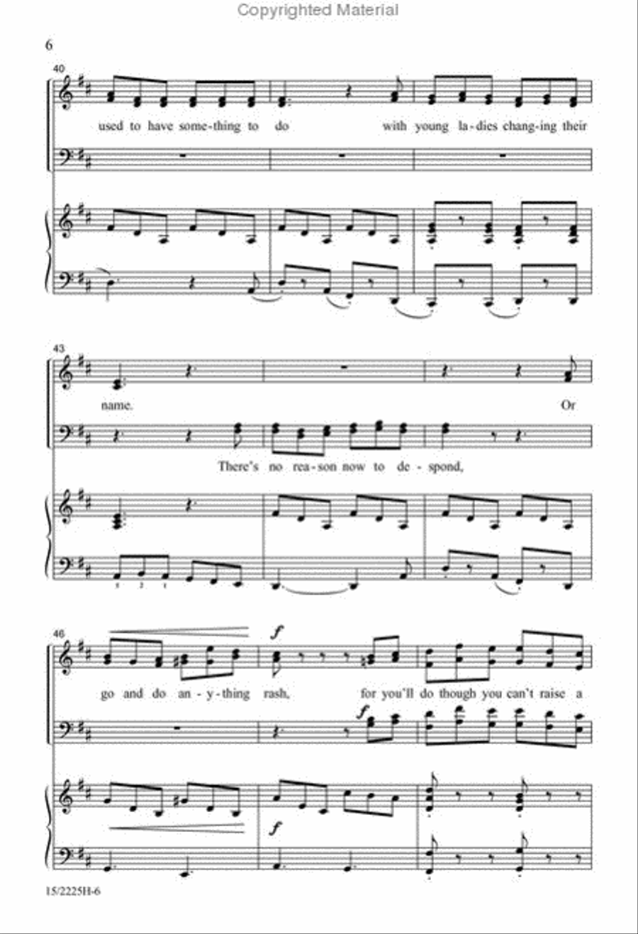 If You've Only Got a Moustache 4-Part scores gallery preview page 6