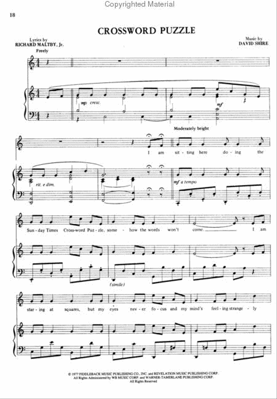 Starting Here, Starting Now Piano, Vocal, Guitar scores gallery preview page 3