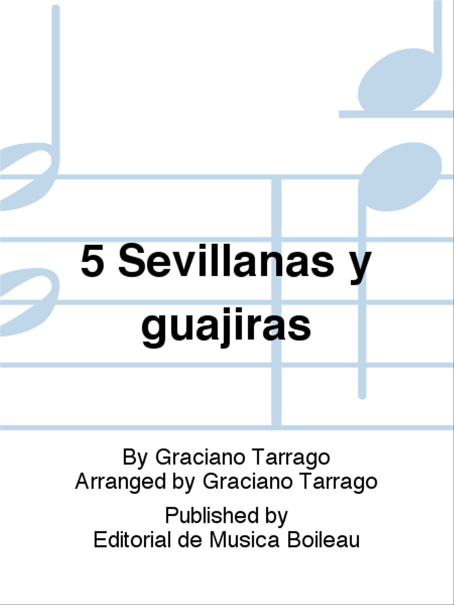 5 Sevillanas y guajiras Guitar scores gallery preview page 1