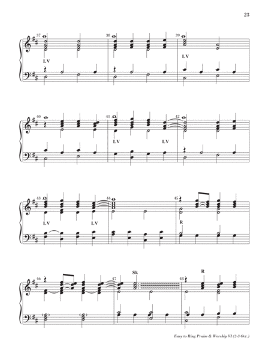 Easy to Ring Praise and Worship 3-Octaves scores gallery preview page 26