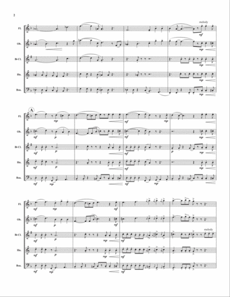 Whisper Me Your Dreams Whisper Me Your Dreams Woodwind Quintet scores gallery preview page 3