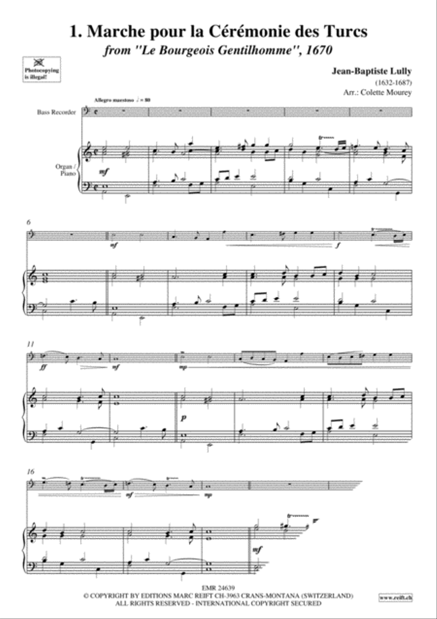 40 Greatest Baroque Hits Volume 2 Bass Recorder scores gallery preview page 3