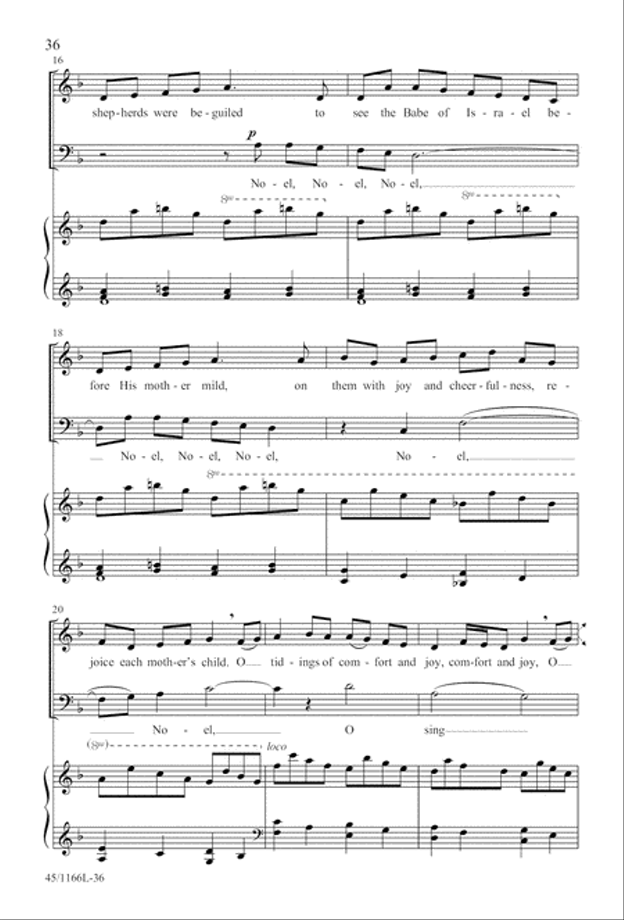 12 Carols for about 12 Singers 3-Part scores gallery preview page 37