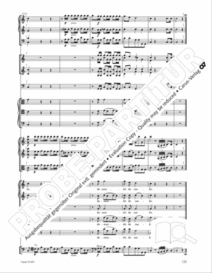 C Minor Mass, K. 427 (Missa in c KV 427) 4-Part scores gallery preview page 141