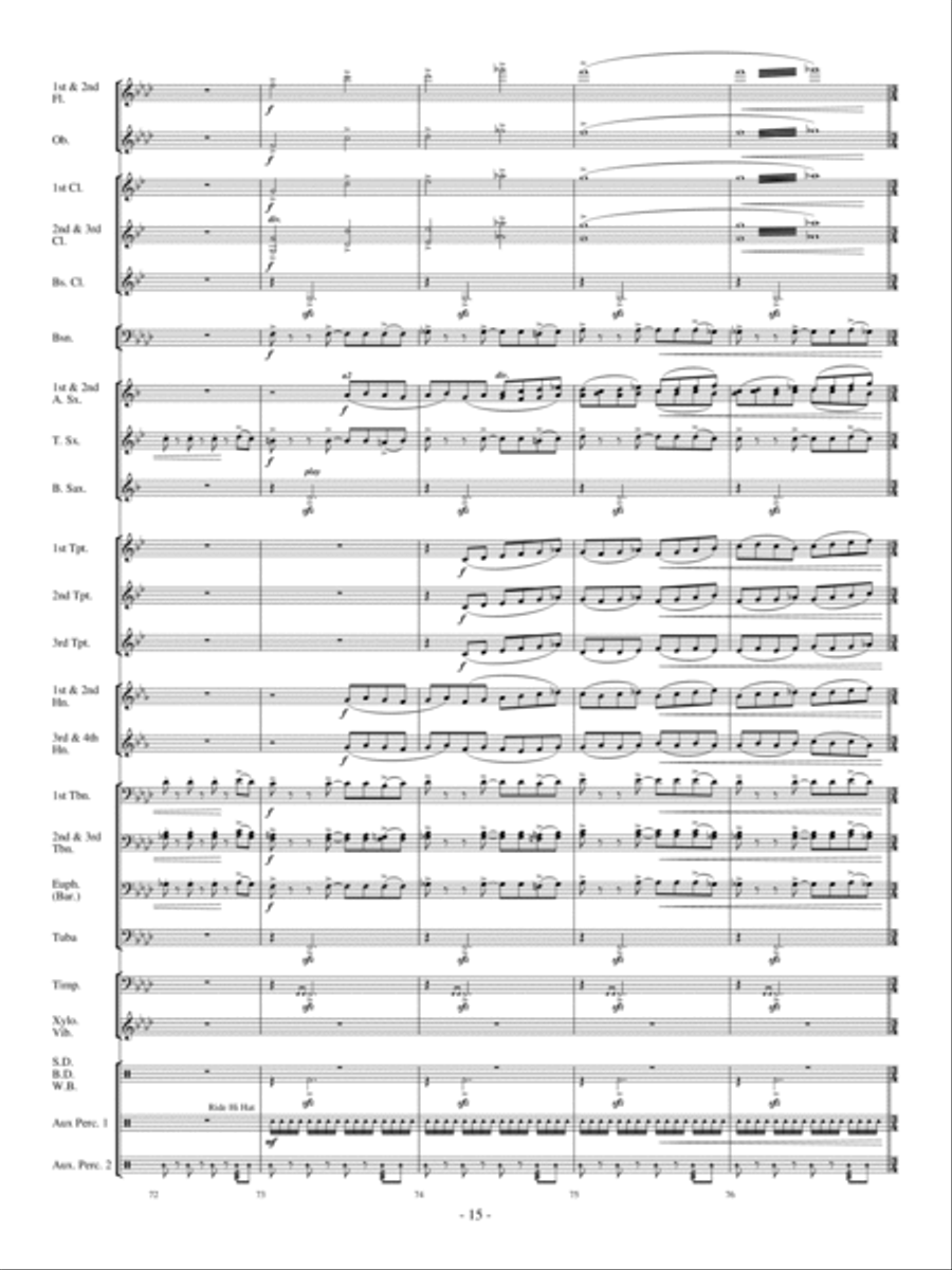 Costa del Sol Concert Band scores gallery preview page 14