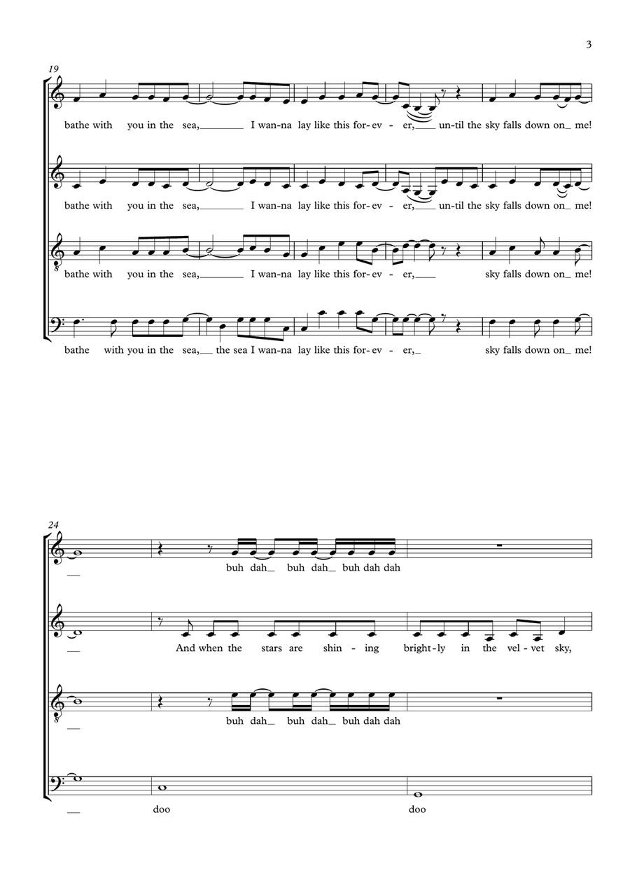 Truly, Madly, Deeply 4-Part scores gallery preview page 3