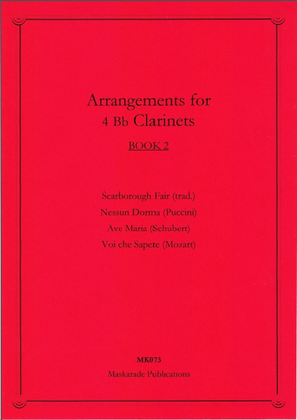 Arrangements for 4 Bb clarinets