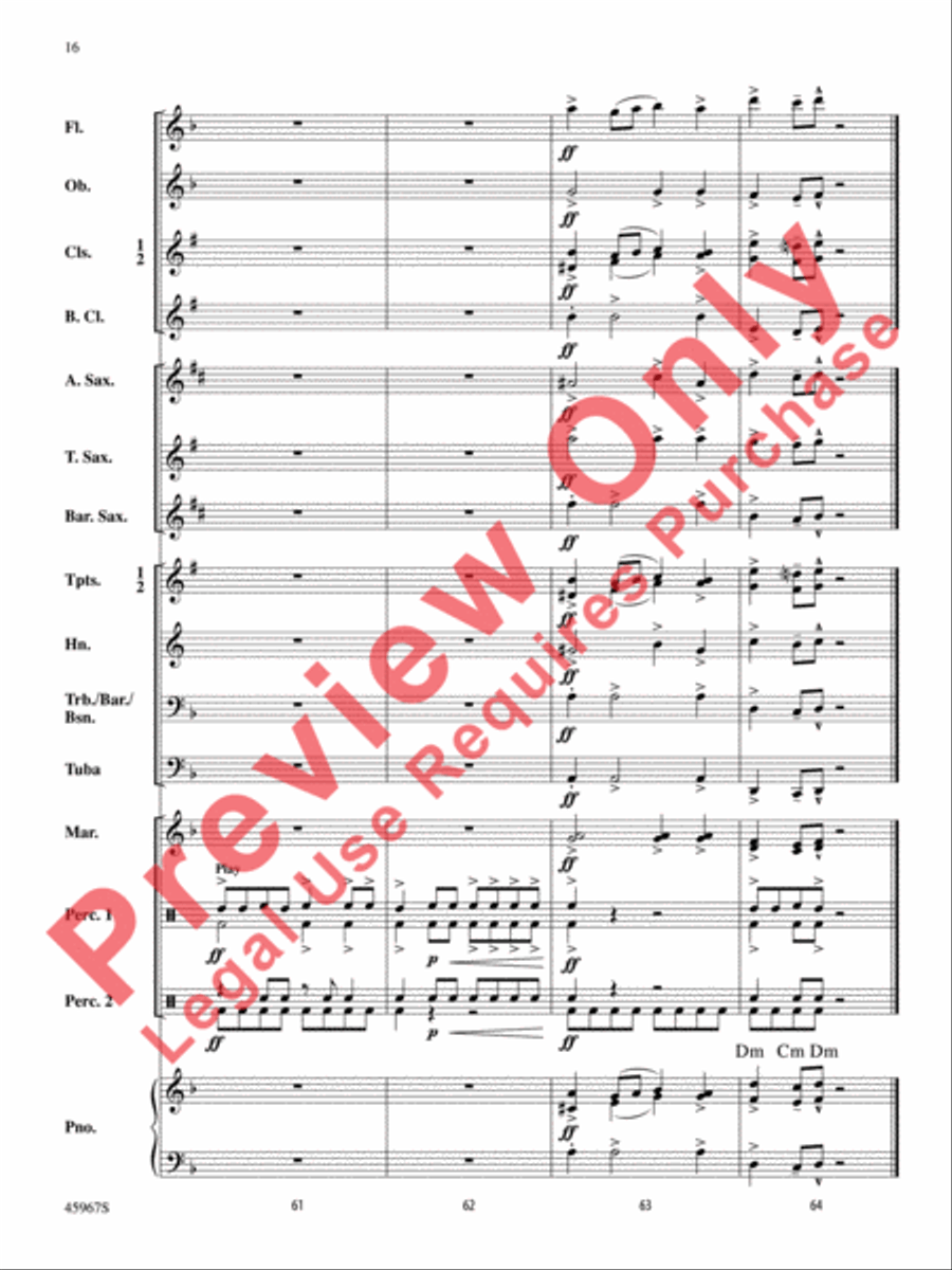 El Taco Picante El Taco Picante Concert Band scores gallery preview page 17