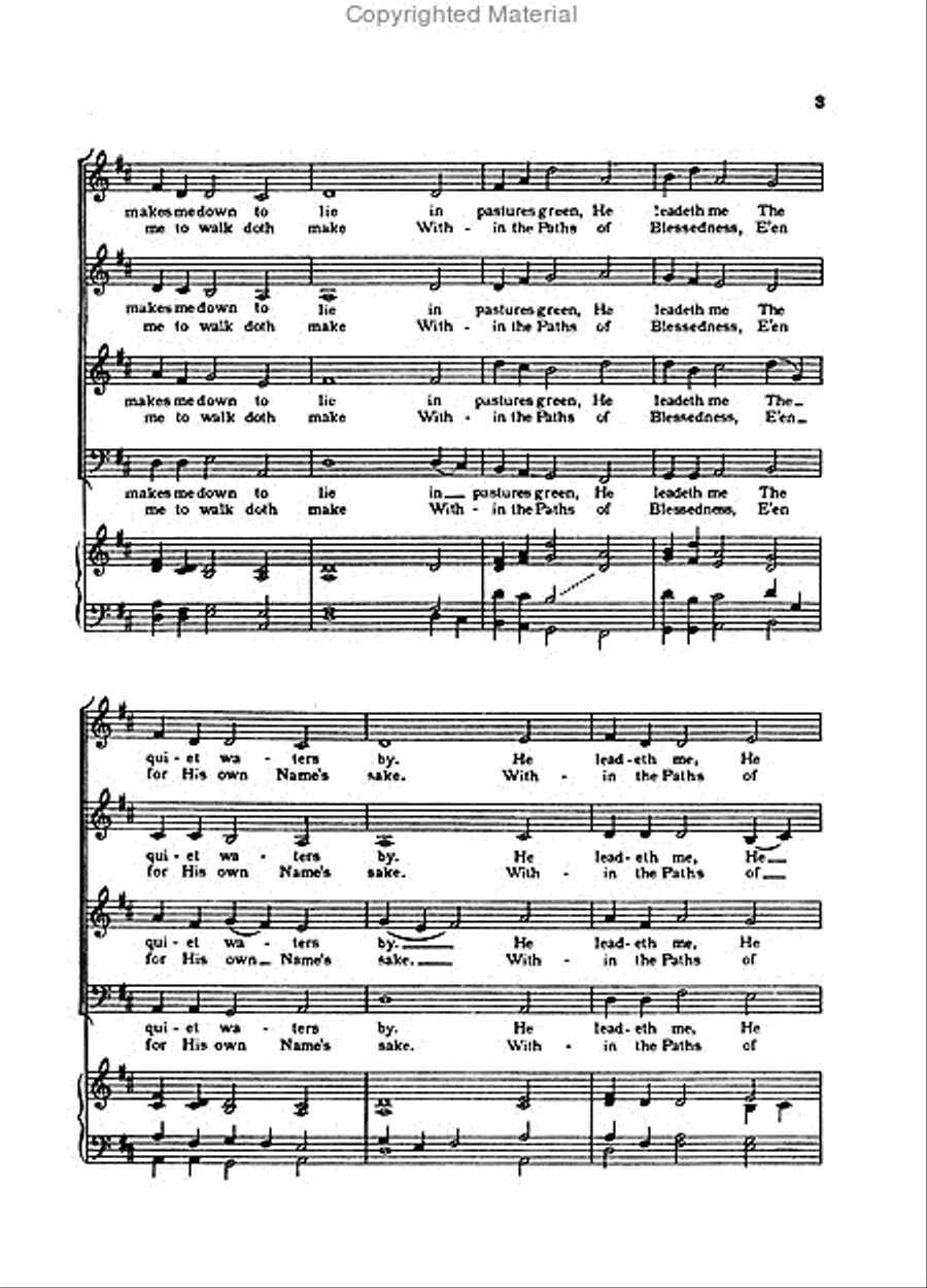 Brother James's Air Brother James's Air 4-Part scores gallery preview page 3