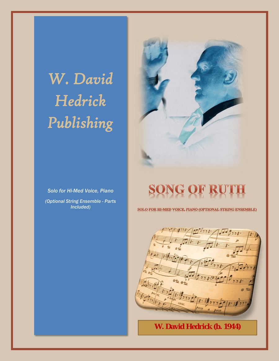 Song of Ruth (High Voice-piano and/or string quartet) Cello scores gallery preview page 1
