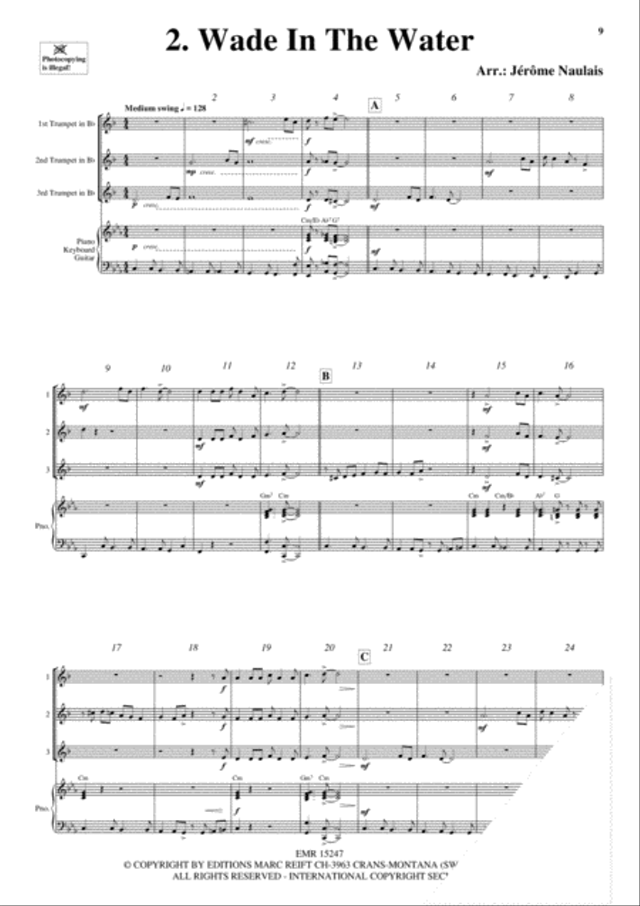 3 Trumpets & Piano Vol. 3 Trumpet Trio scores gallery preview page 4