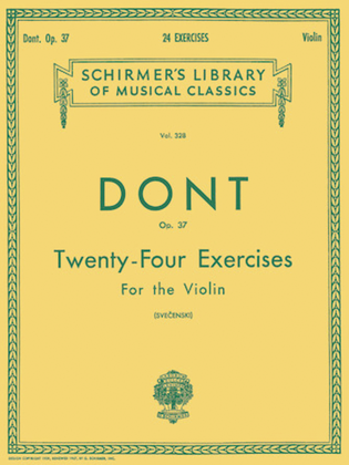 Book cover for 24 Exercises, Op 37