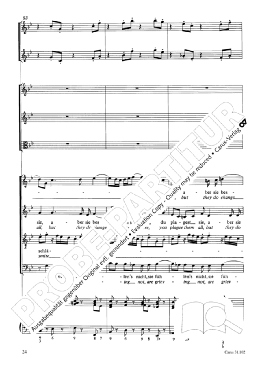 Lord God, your eyes are seeing truth in trusting (Herr, deine Augen sehen nach dem Glauben) ATB scores gallery preview page 25