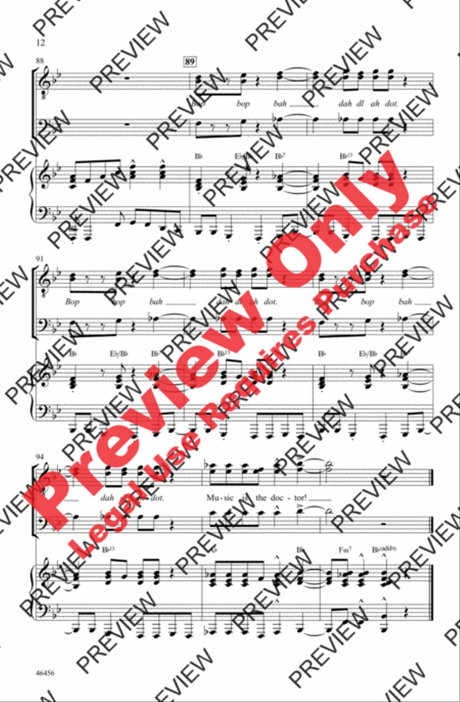 The Doctor Men's Choir scores gallery preview page 12