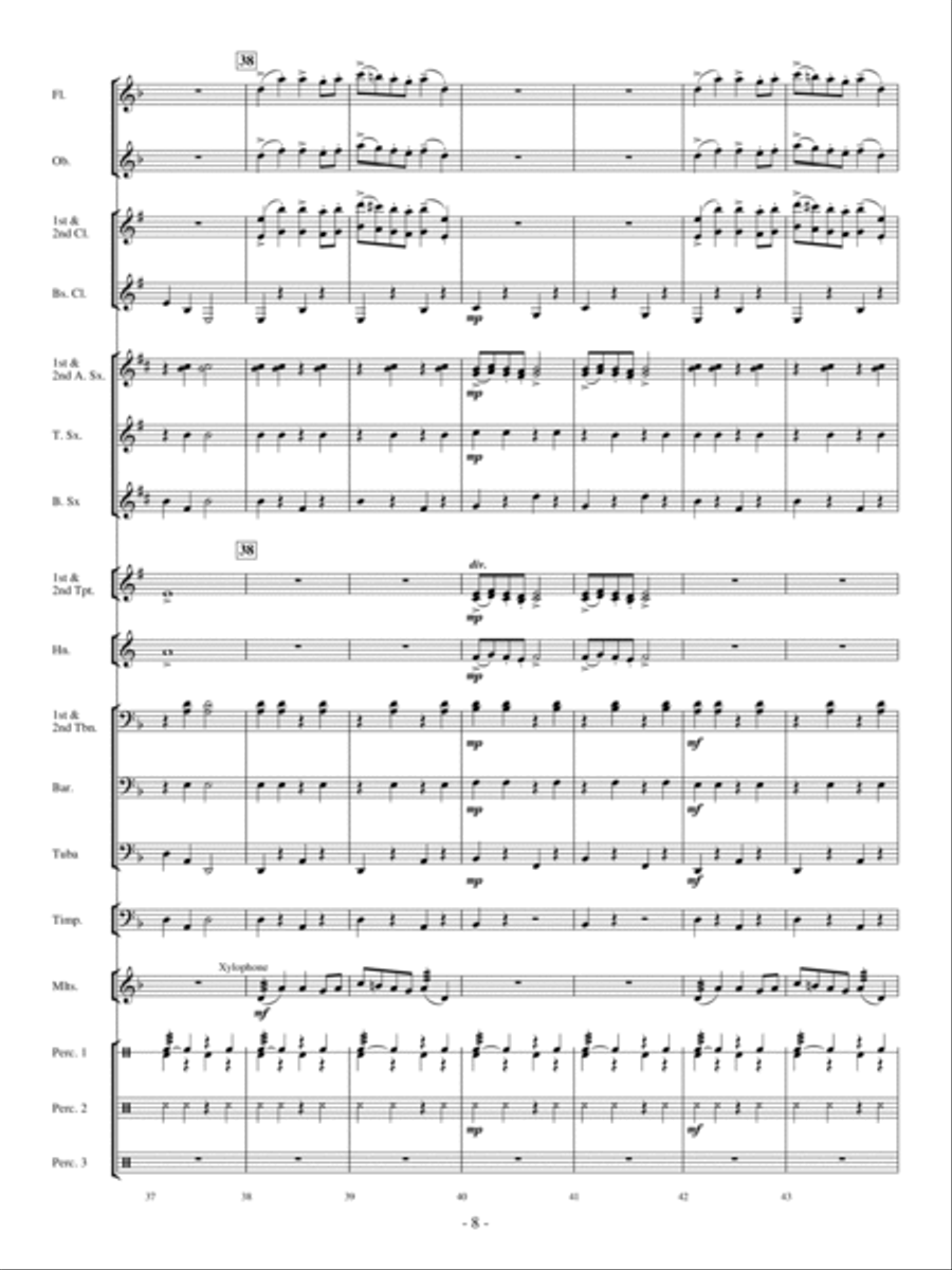 The Phantom Train Concert Band scores gallery preview page 7