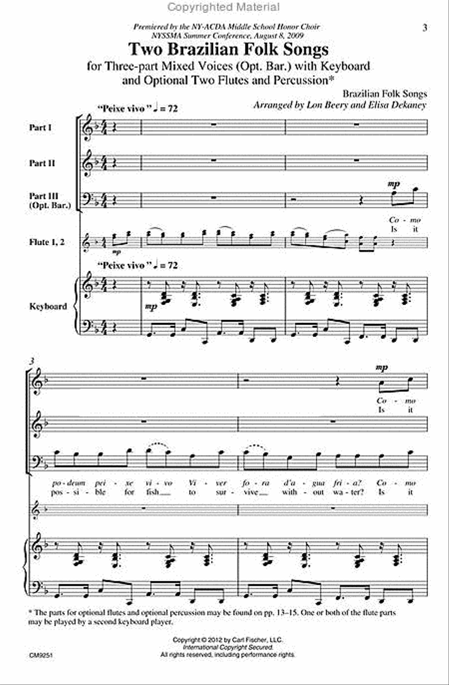 Two Brazilian Folk Songs Two Brazilian Folk Songs Choir scores gallery preview page 2