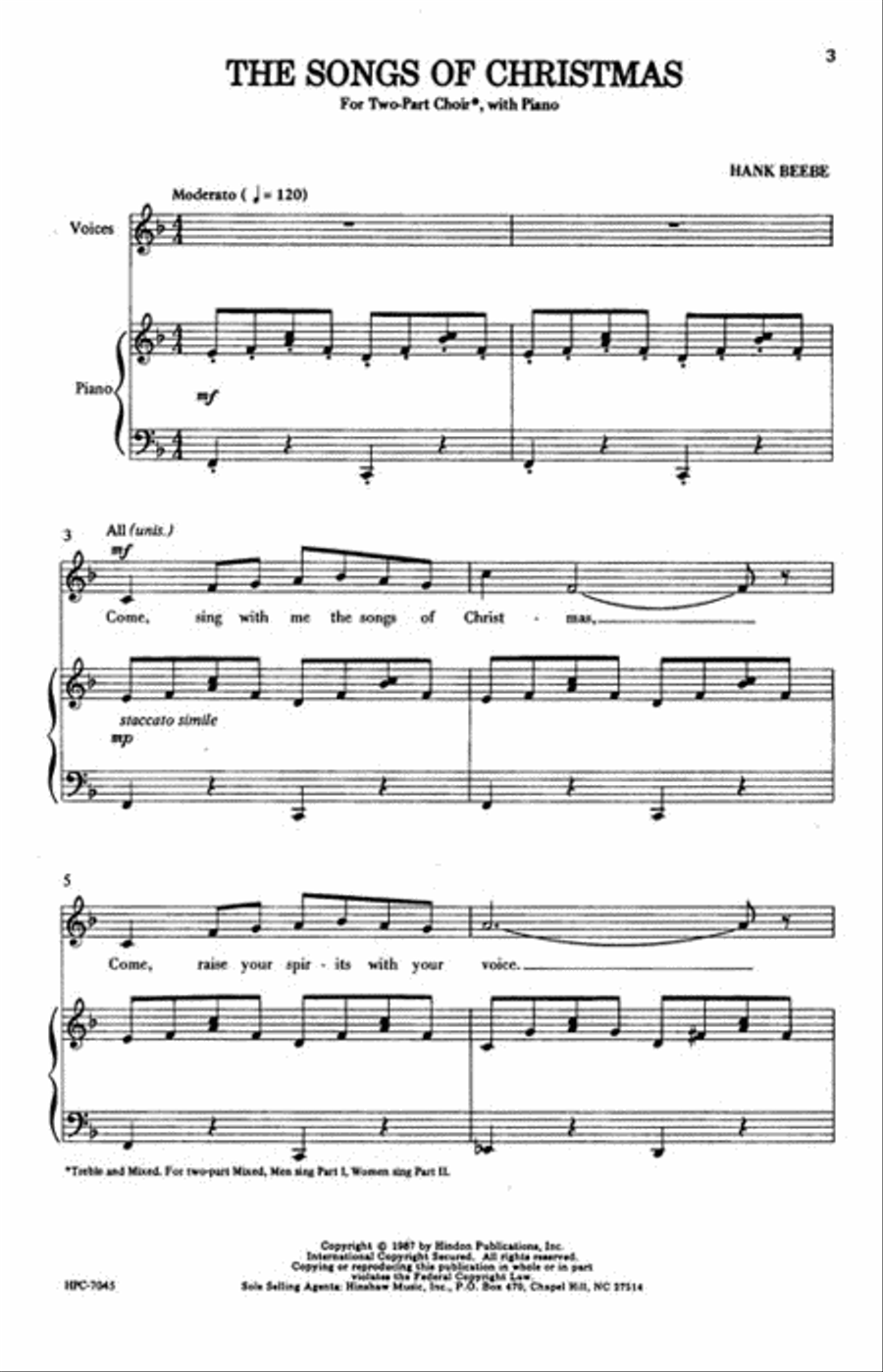 The Songs of Christmas Choir scores gallery preview page 2