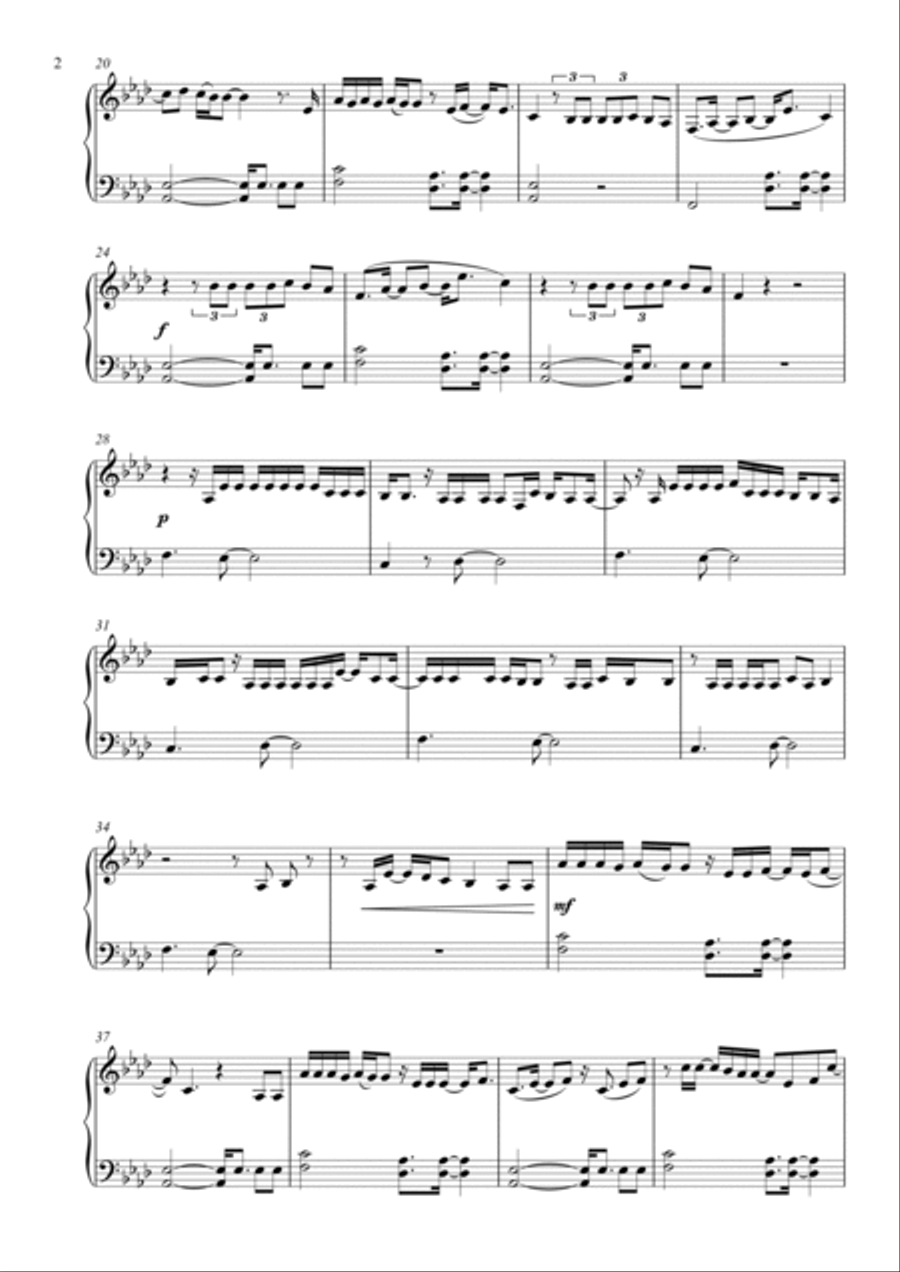 Not How Our Story Goes Piano Solo scores gallery preview page 2