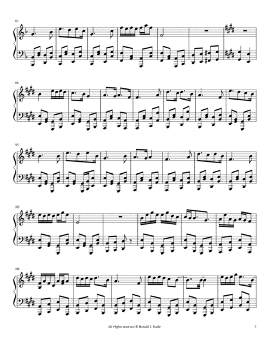 Toss Up Rag Piano Solo scores gallery preview page 4