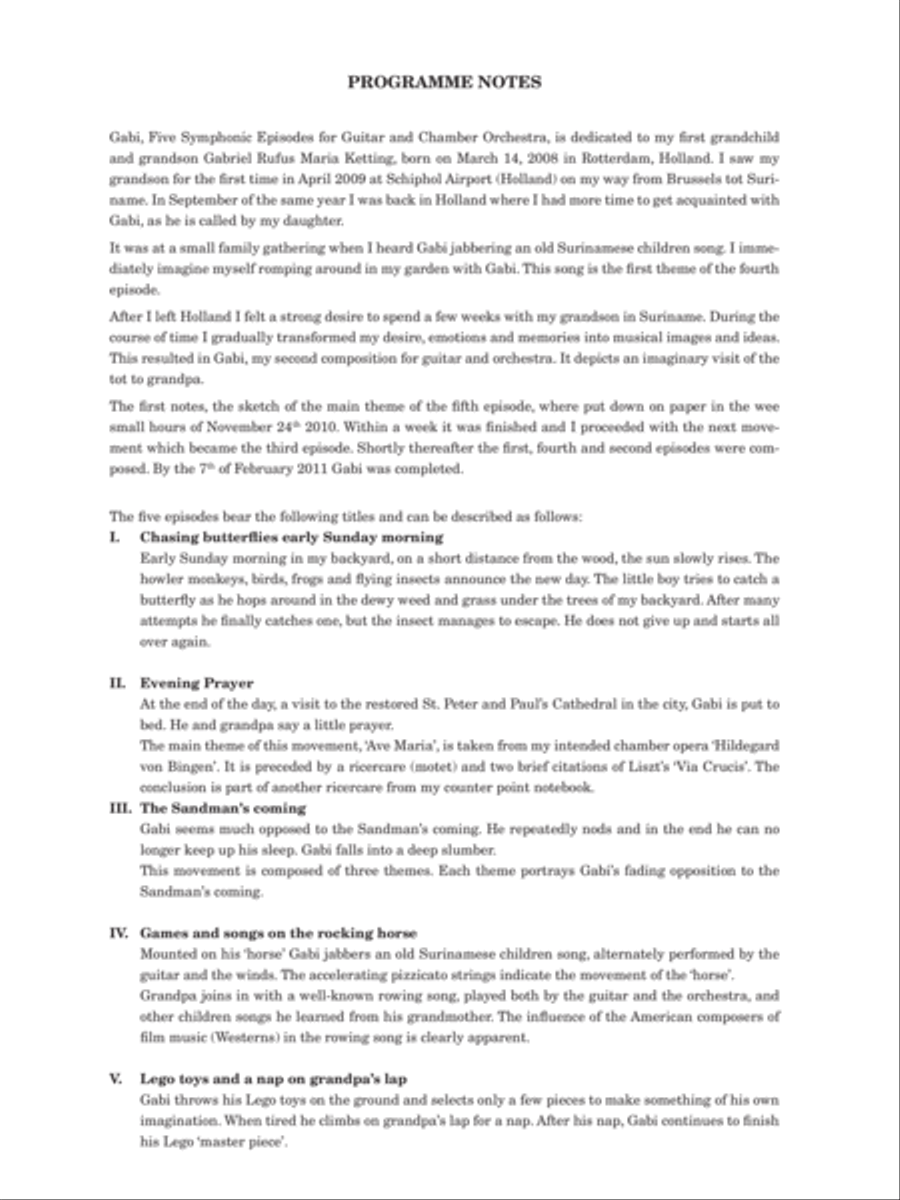 Gabi (réduction de piano) Orchestra scores gallery preview page 2