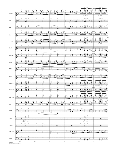 The Free Lance March - Conductor Score (Full Score)