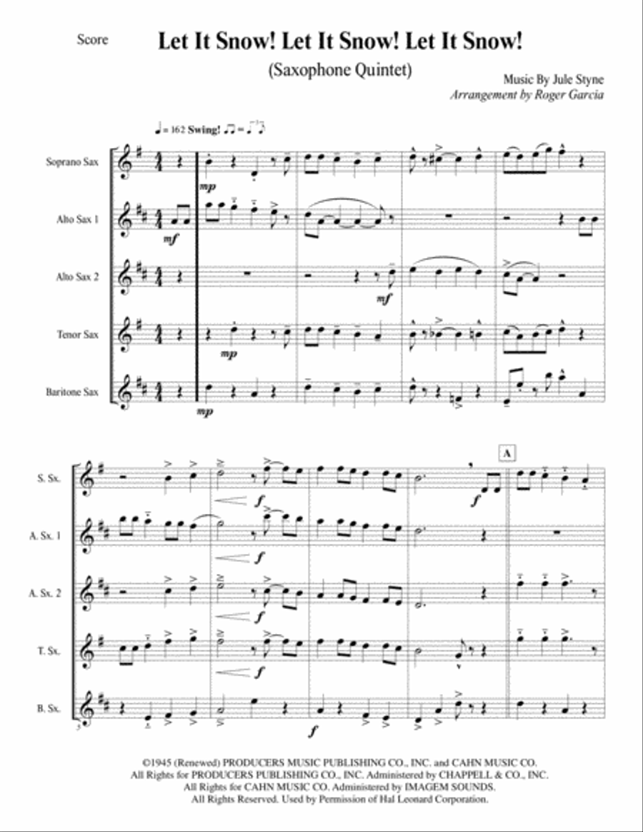 Let It Snow! Let It Snow! Let It Snow! Woodwind Quintet scores gallery preview page 4