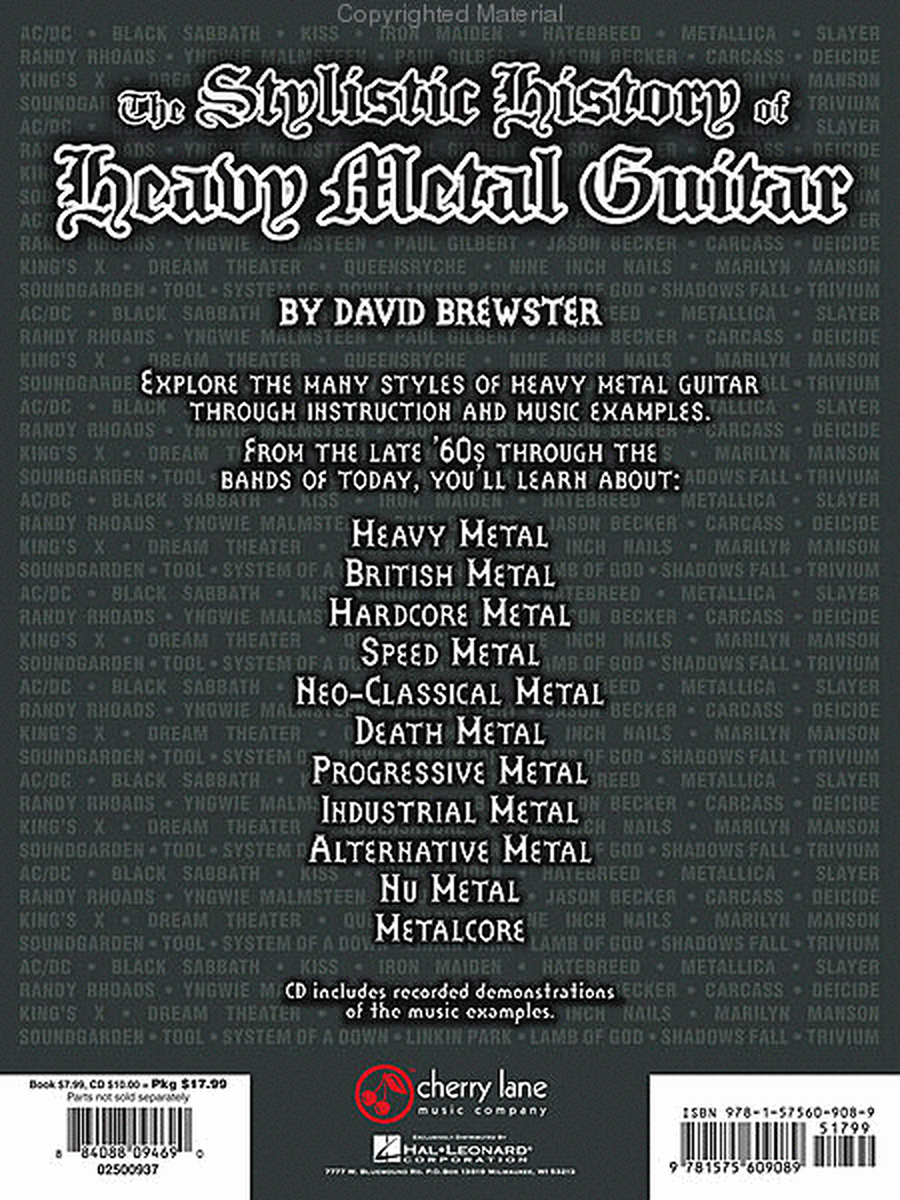 The Stylistic History of Heavy Metal Guitar image number null