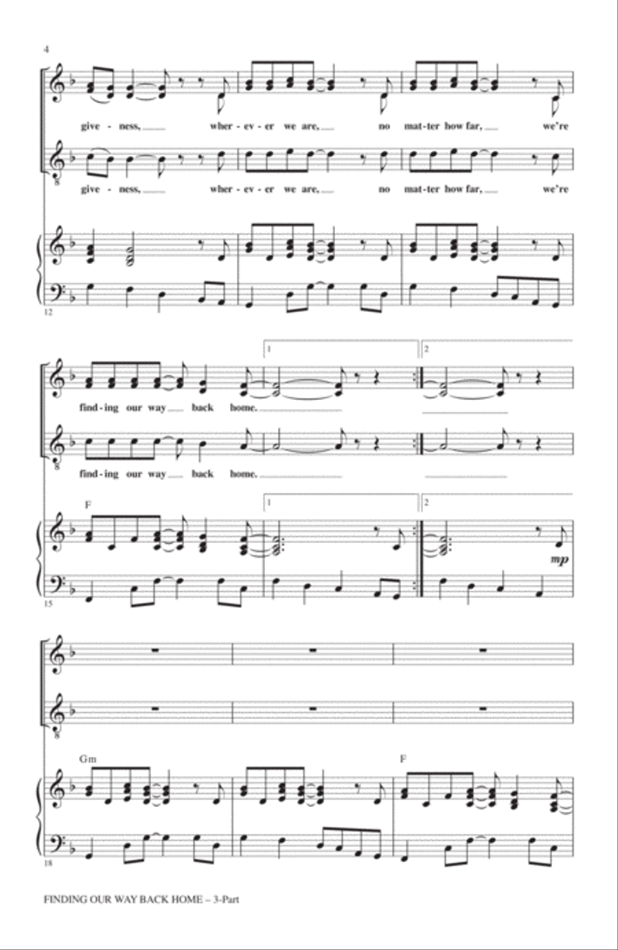 Finding Our Way Back Home 3-Part scores gallery preview page 2