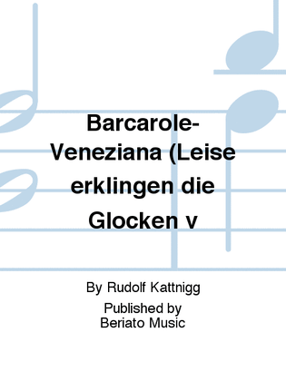 Book cover for Barcarole-Veneziana