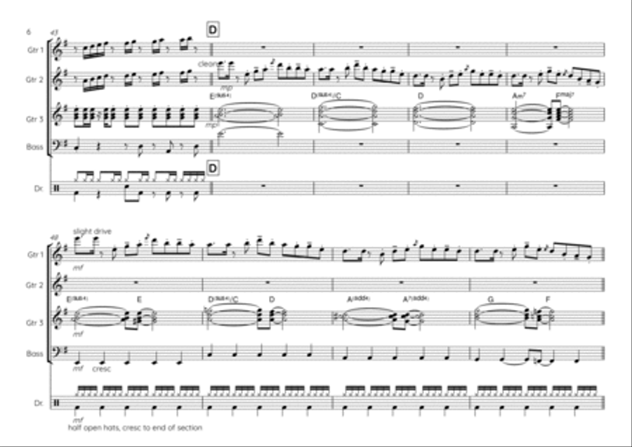 Lingus Guitar Ensemble scores gallery preview page 6