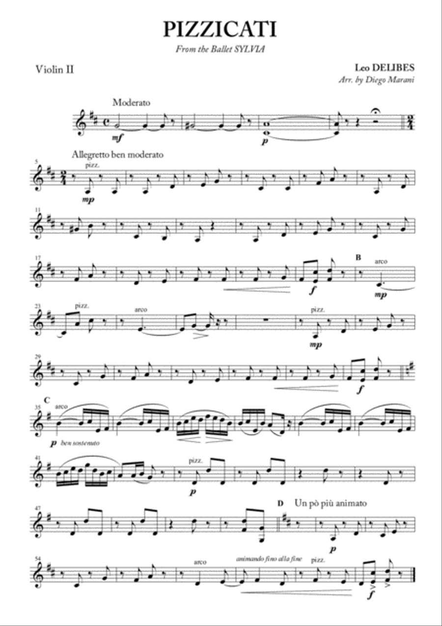 Pizzicati for String Quartet String Quartet scores gallery preview page 2
