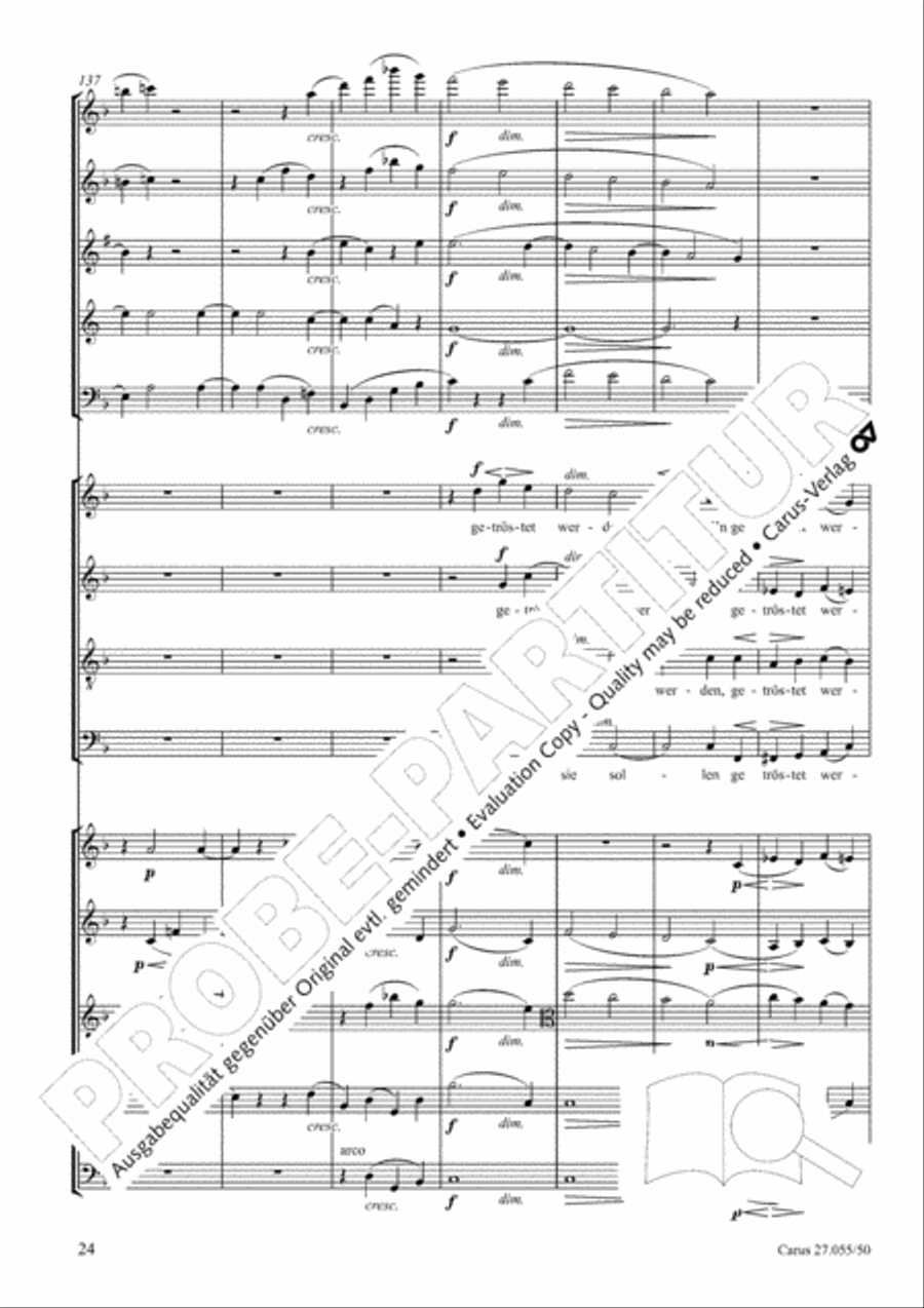 Ein Deutsches Requiem (German Requiem) 4-Part scores gallery preview page 31