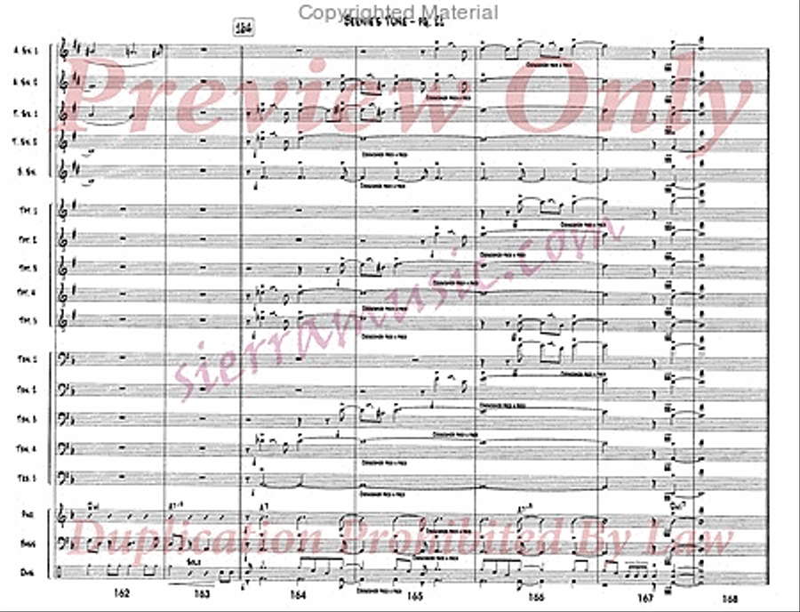 Bernie's Tune Jazz Ensemble scores gallery preview page 22