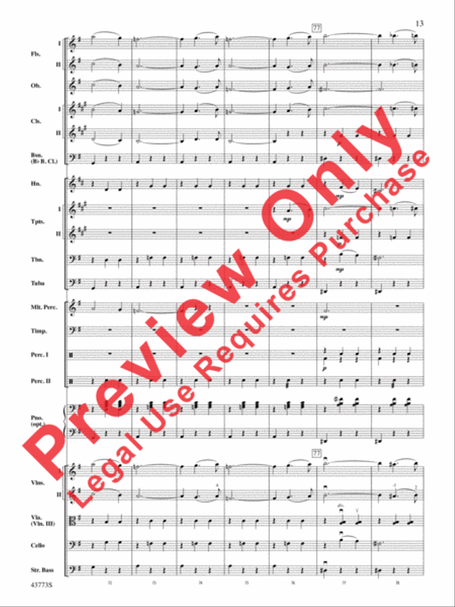 The Beautiful Galatea Full Orchestra scores gallery preview page 14