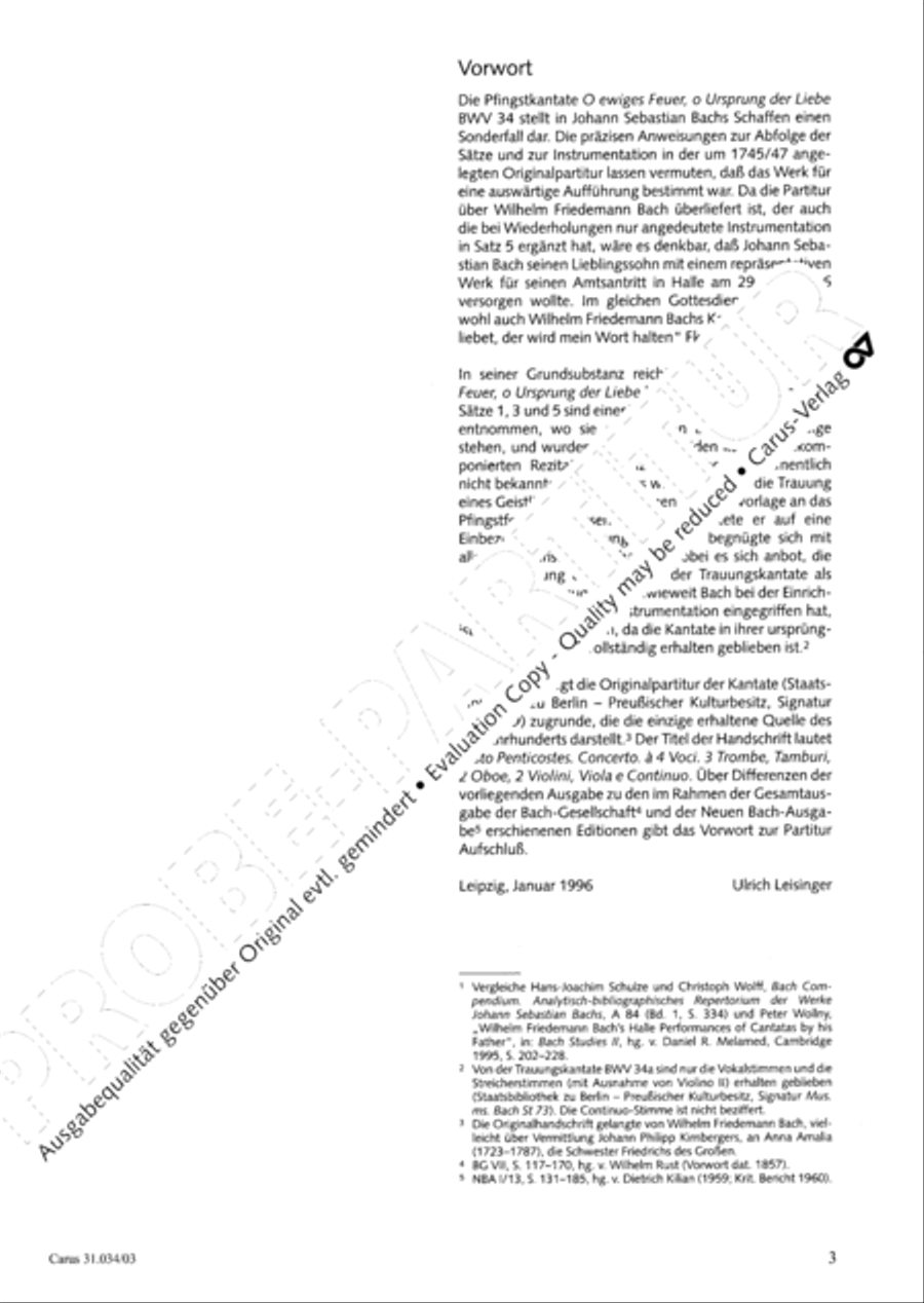 O fire everlasting (O ewiges Feuer, o Ursprung der Liebe) ATB scores gallery preview page 4
