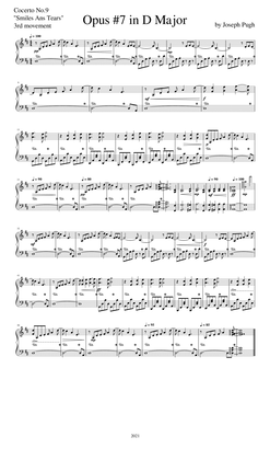 Opus # 7 In D Major (Concerto No. 9, 3rd movement)