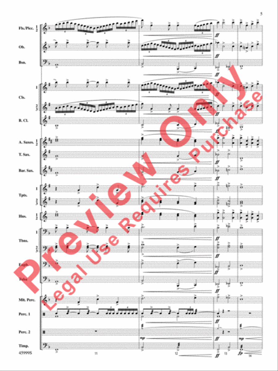 The Blue Ridge Concert Band scores gallery preview page 6