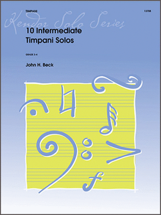 Book cover for 10 Intermediate Timpani Solos