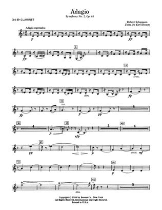 Adagio Symphony No. 2, Op. 61 - 3rd Bb Clarinet