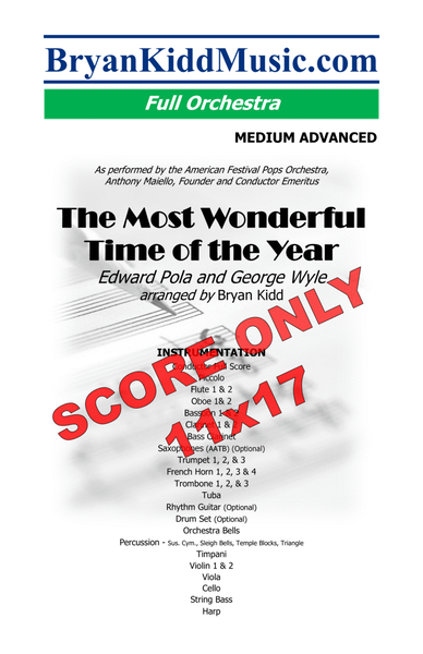 The Most Wonderful Time Of The Year - Score Only image number null