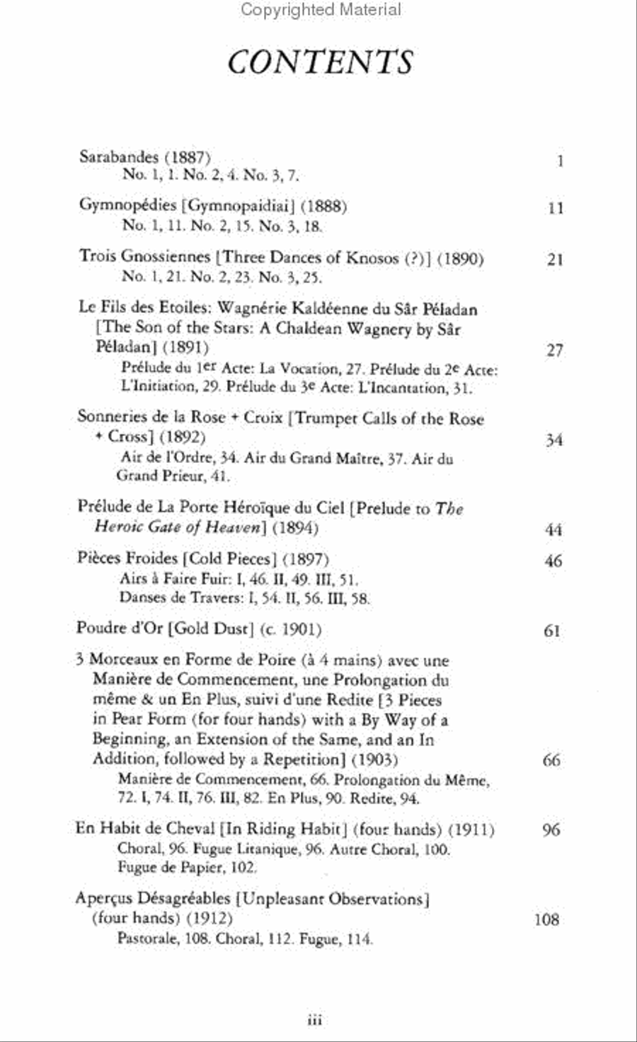 Gymnopédies, Gnossiennes and Other Works for Piano Piano Solo scores gallery preview page 2