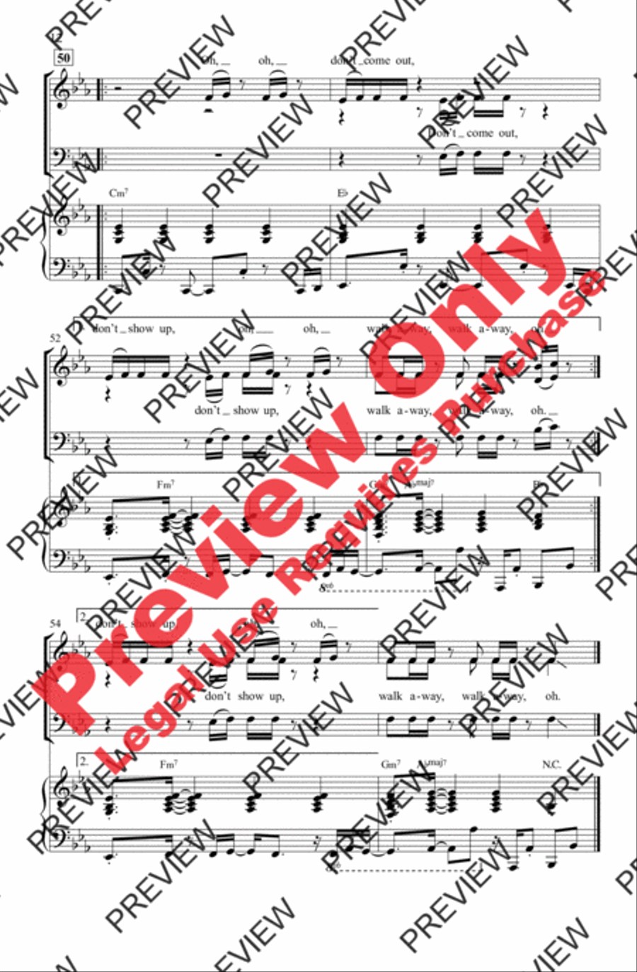 Don't Start Now 3-Part scores gallery preview page 12