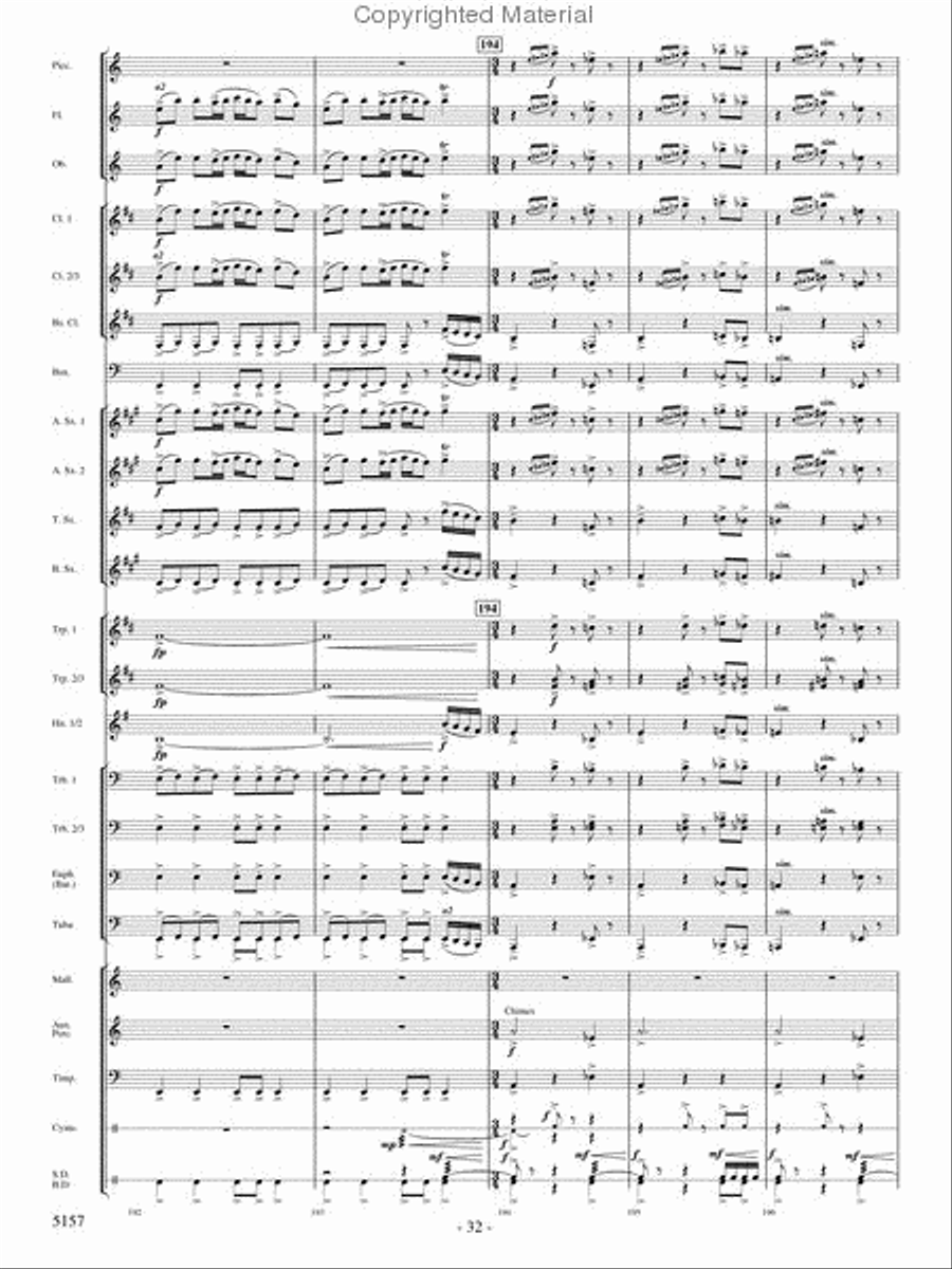 Fate of the Gods Fate of the Gods Concert Band scores gallery preview page 31